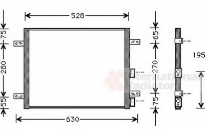 VAN WEZEL 01005081 -  Конденсатор, кондиционер